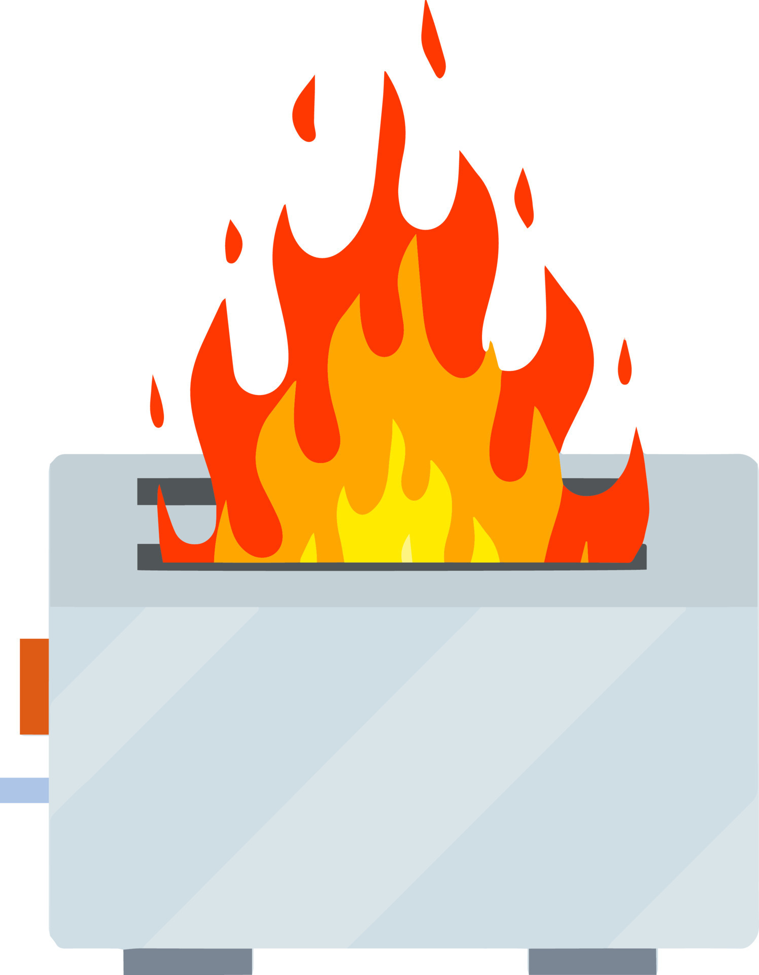 Broken toaster. Element of kitchen things 19056510 Vector Art at Vecteezy