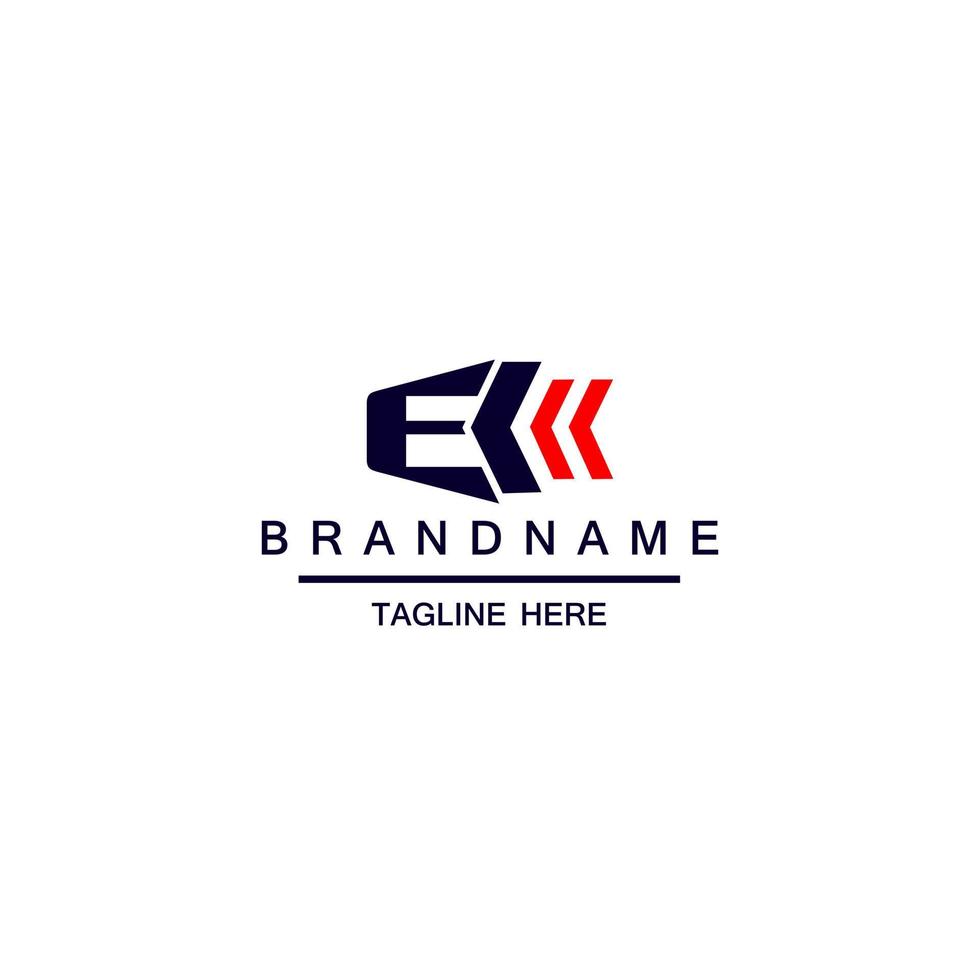 Letter E Logo Suitable for Company Theme, Logistic Shipping Theme, Technology Theme, Initial Theme, Infographics and Other Graphic Related Assets. vector