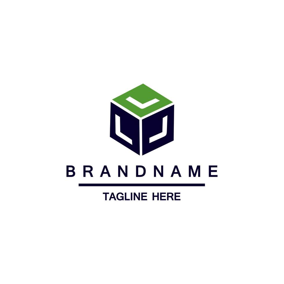 Letter L cube logo icon design template elements vector