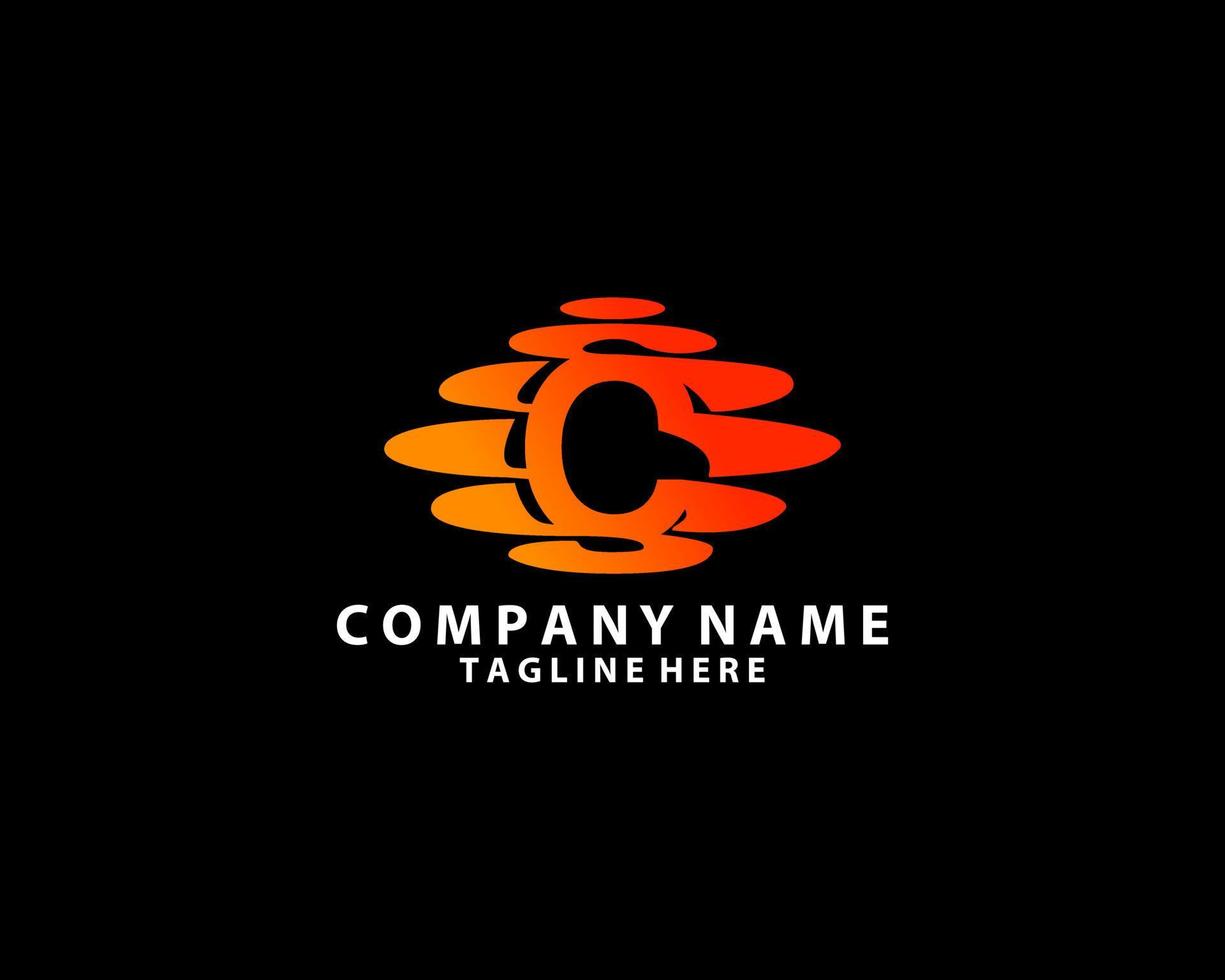 Letter C Moon Logo Design Vector Icon Graphic Illustration