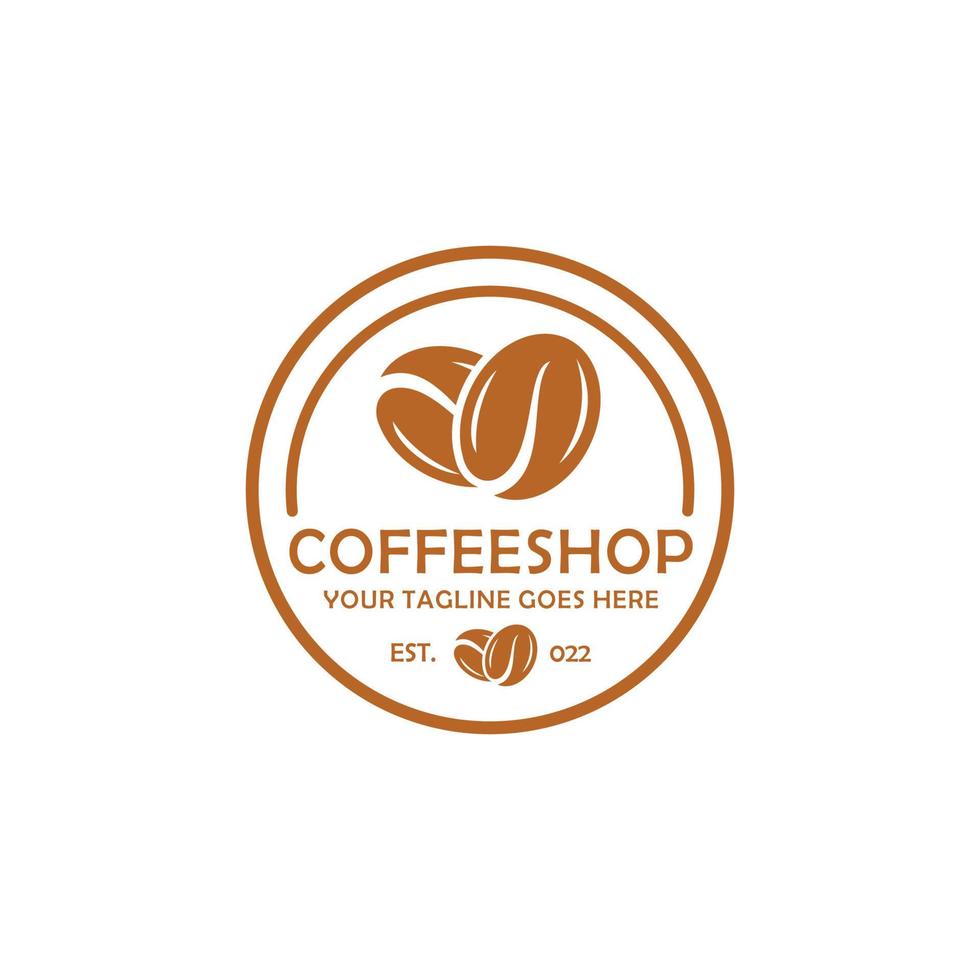 vector de diseño de logotipo de cafetería