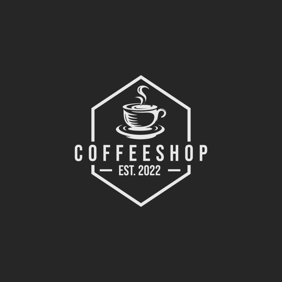 Coffee shop logo design vector