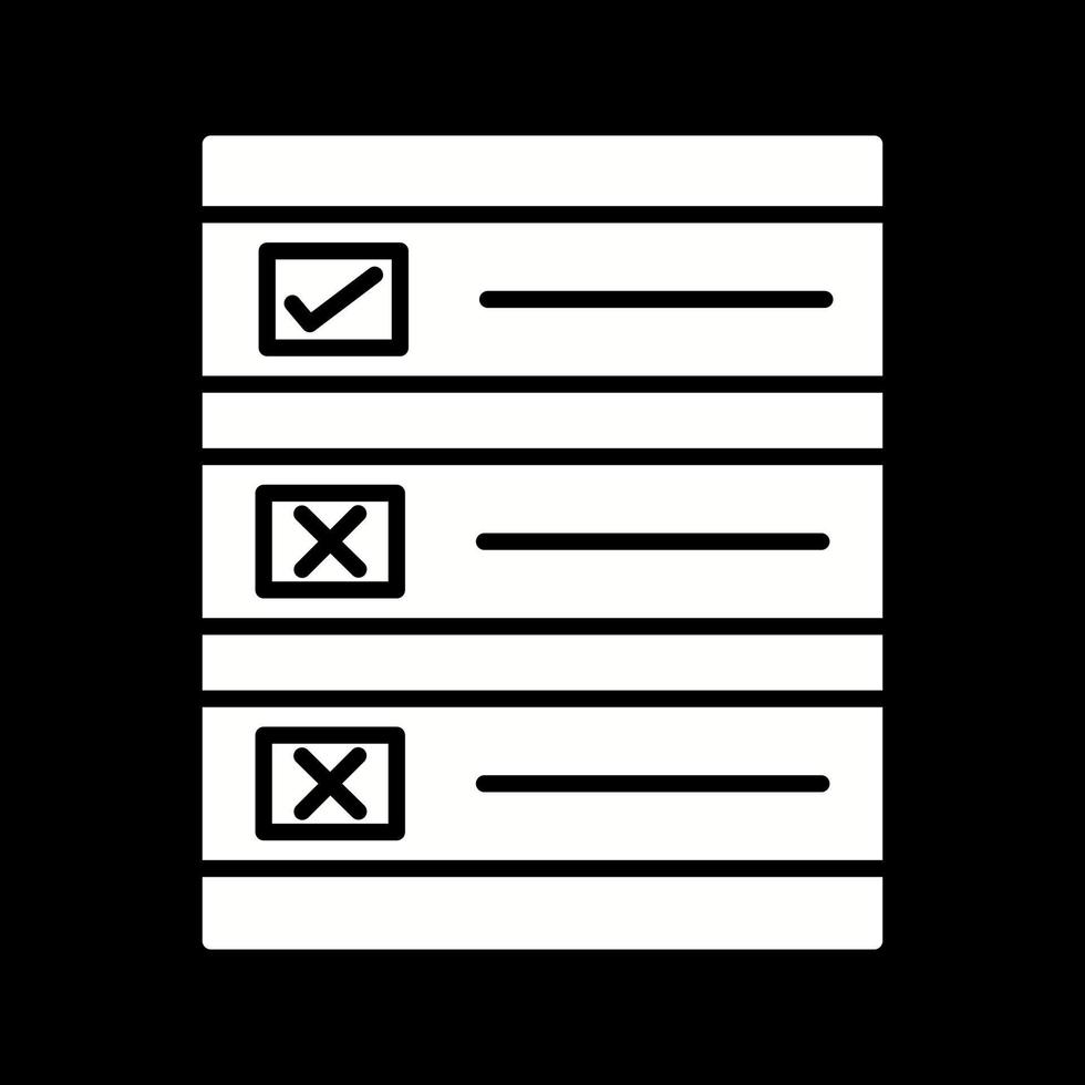 Ballot Paper Vector Icon