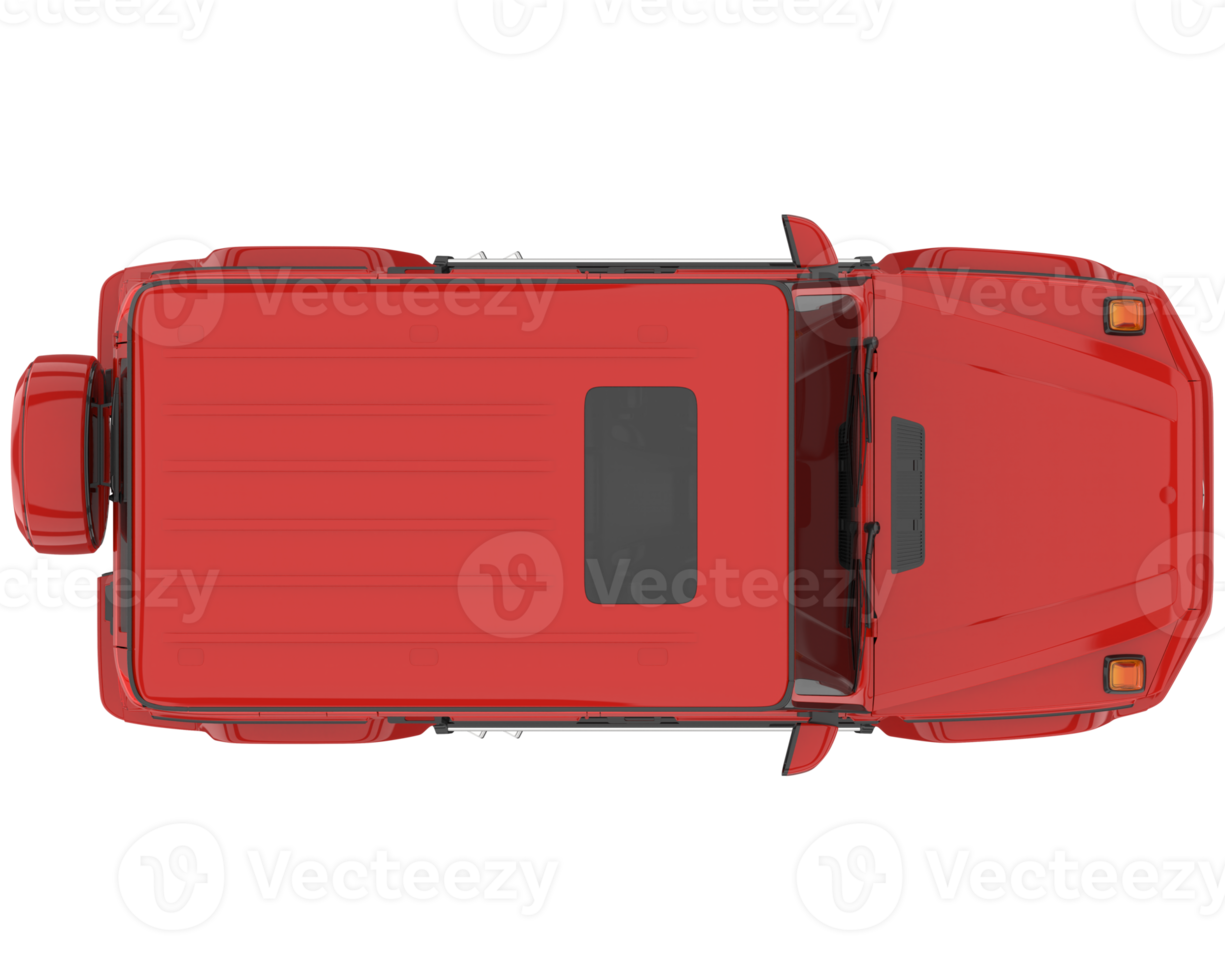 realistischer suv isoliert auf transparentem hintergrund. 3D-Rendering - Abbildung png