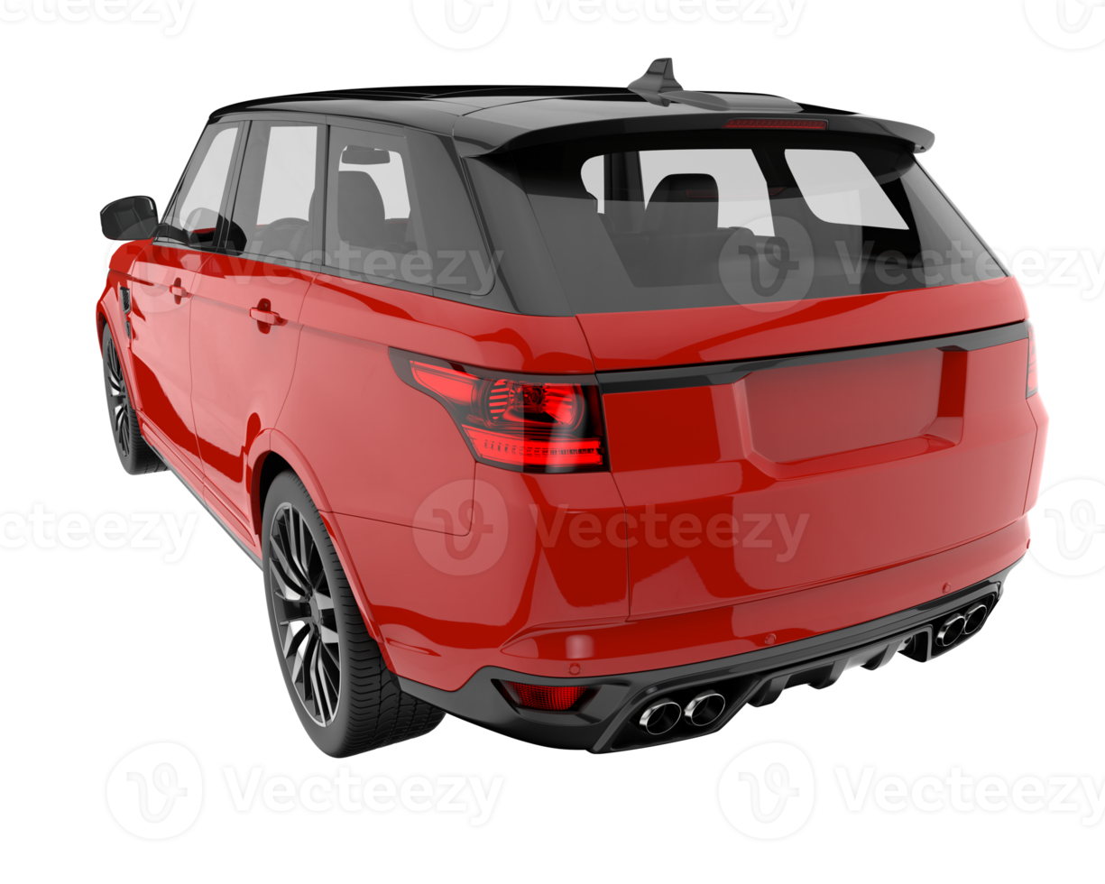 Realistic SUV isolated on transparent background. 3d rendering - illustration png