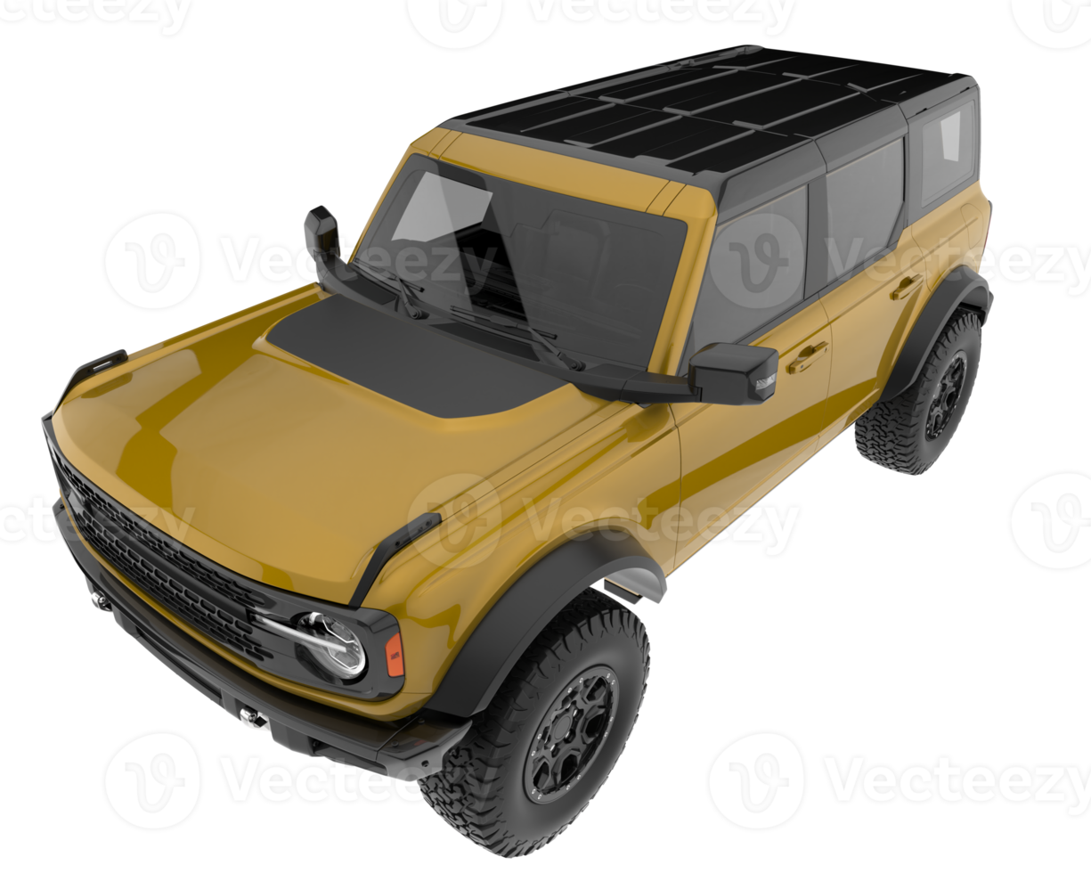 Realistic SUV isolated on transparent background. 3d rendering - illustration png