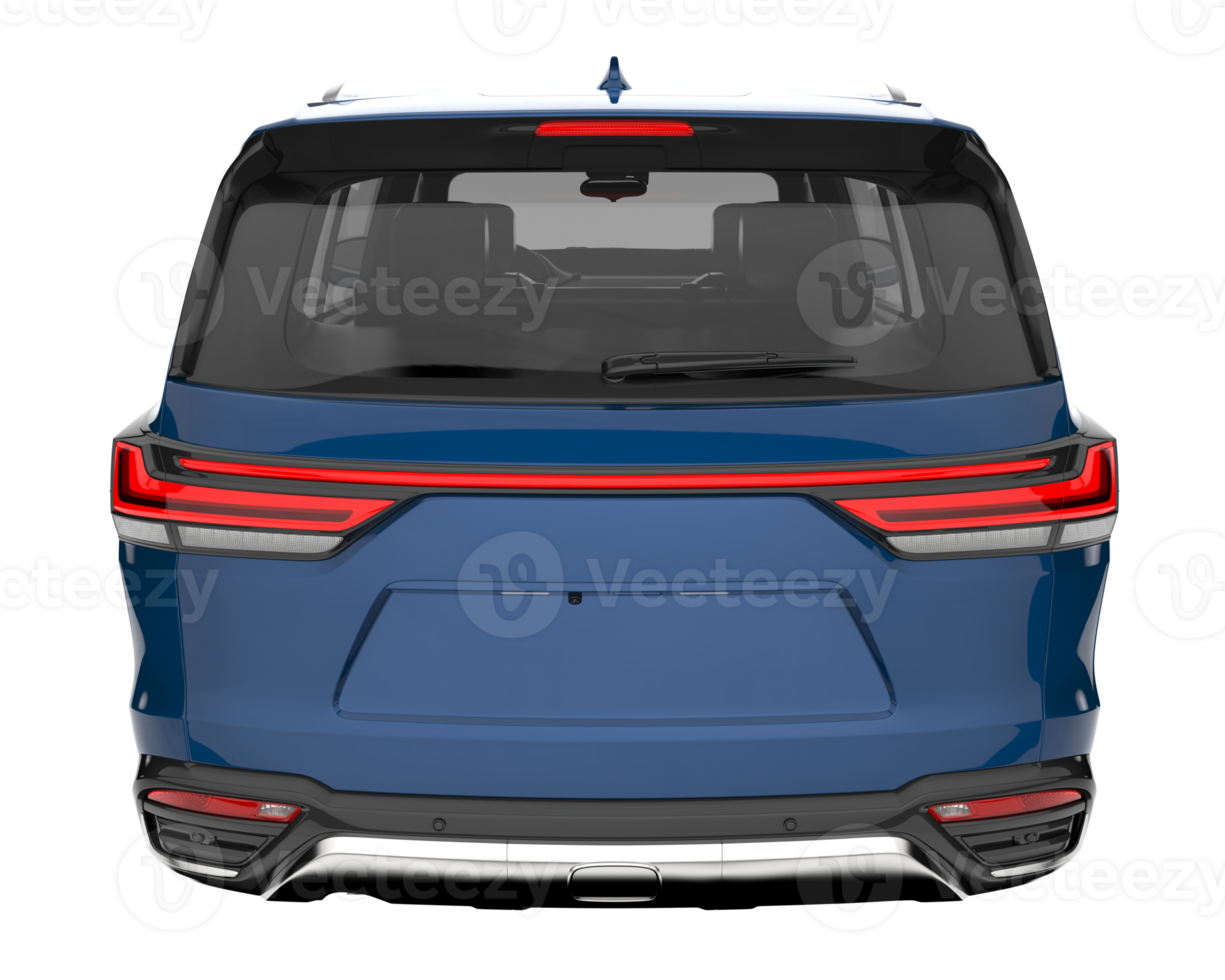 Realistic SUV isolated on transparent background. 3d rendering - illustration png