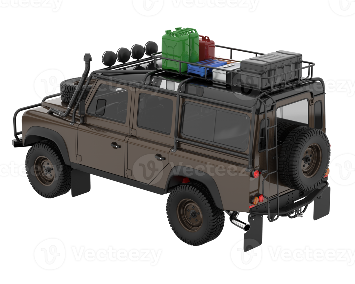 realistisk sUV isolerat på transparent bakgrund. 3d tolkning - illustration png