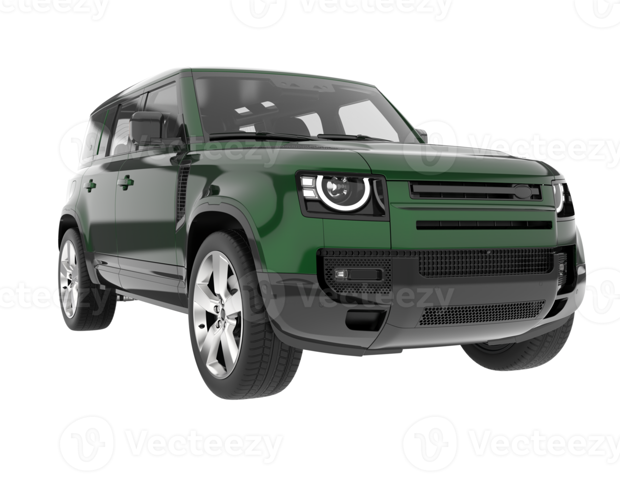 Realistic SUV isolated on transparent background. 3d rendering - illustration png