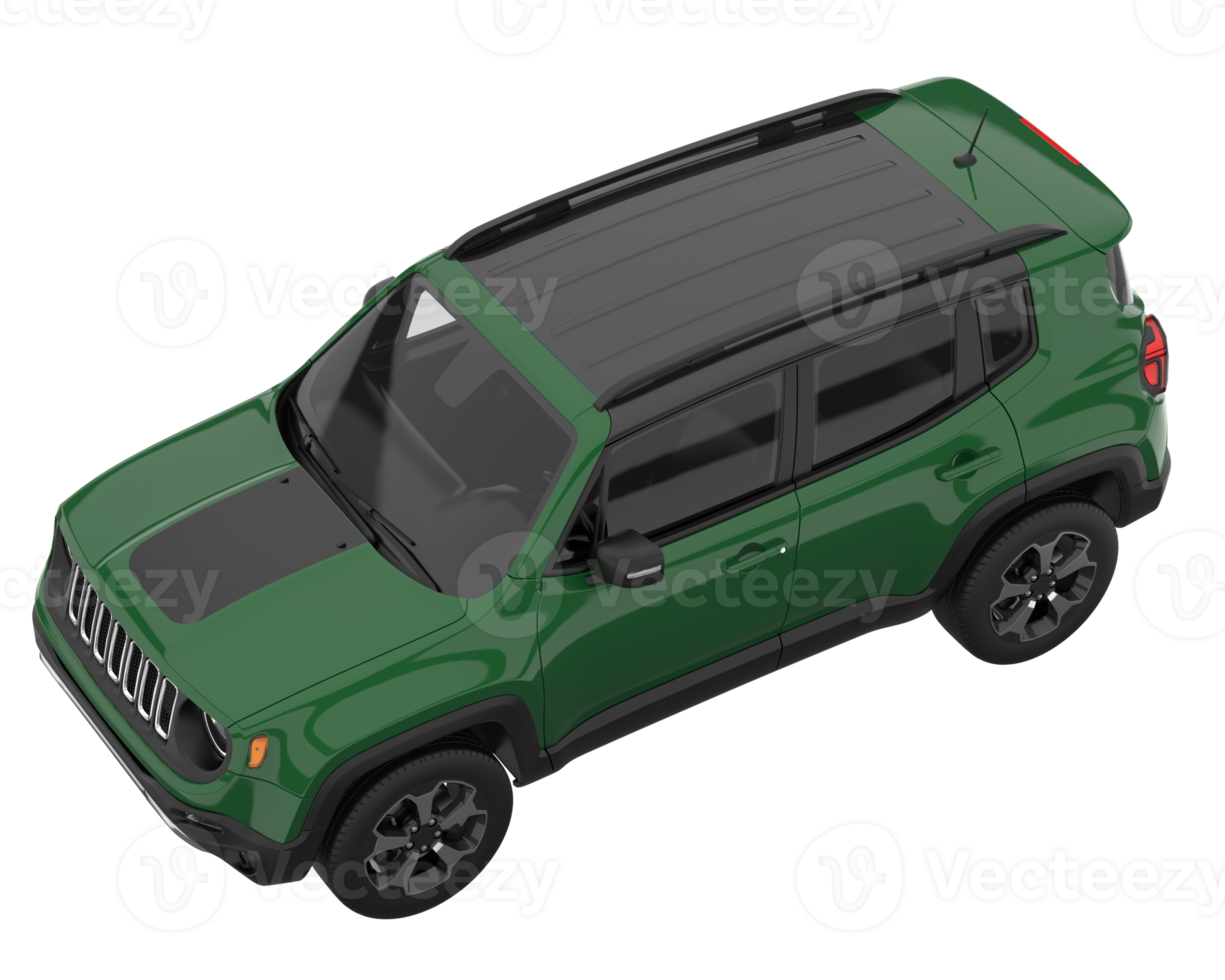 Realistic SUV isolated on transparent background. 3d rendering - illustration png