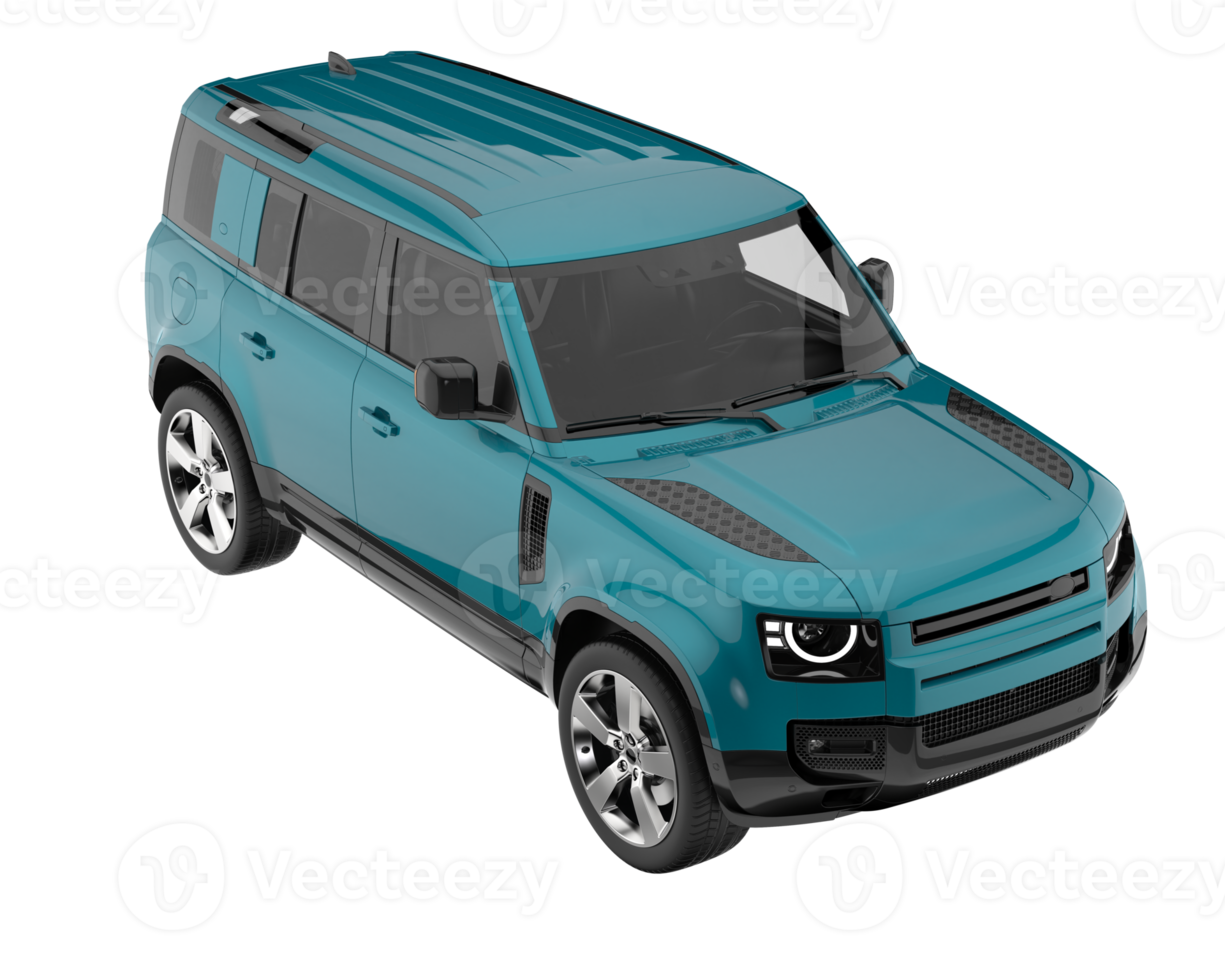 Realistic SUV isolated on transparent background. 3d rendering - illustration png