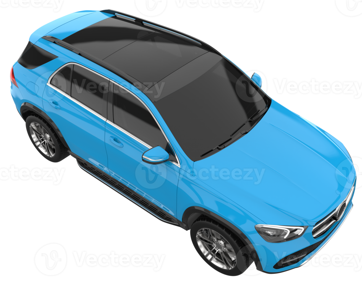Realistic SUV isolated on transparent background. 3d rendering - illustration png