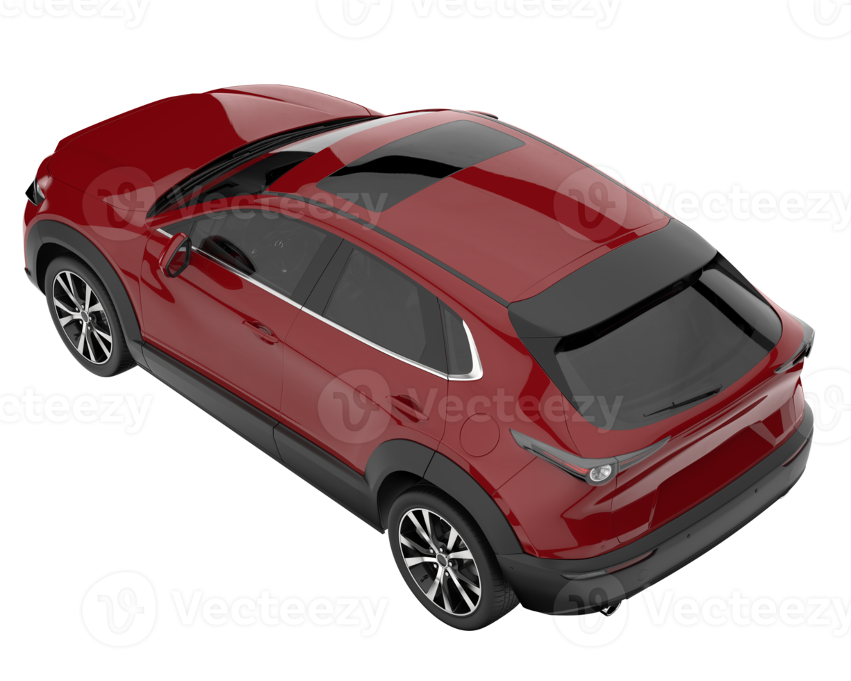 Realistic SUV isolated on transparent background. 3d rendering - illustration png