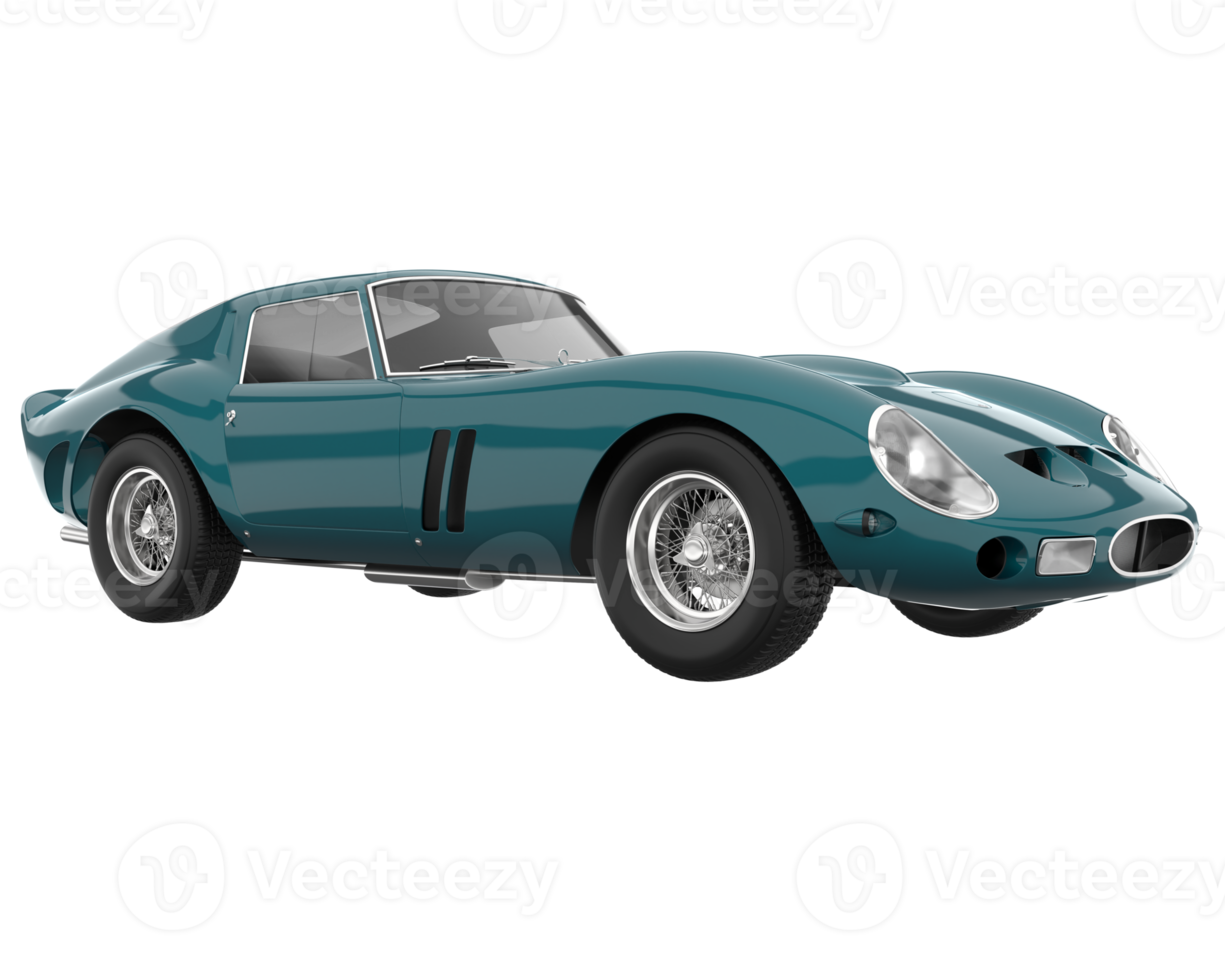 Sport car isolated on transparent background. 3d rendering - illustration png