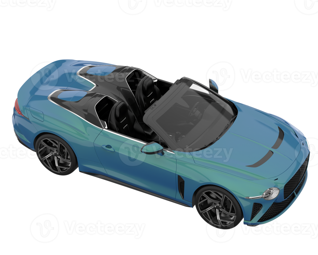 Sport car isolated on transparent background. 3d rendering - illustration png