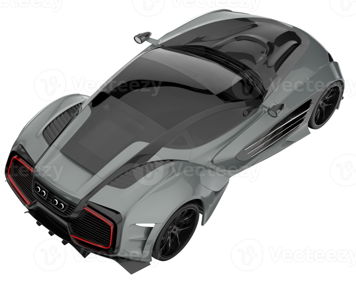 Sport car isolated on transparent background. 3d rendering - illustration png