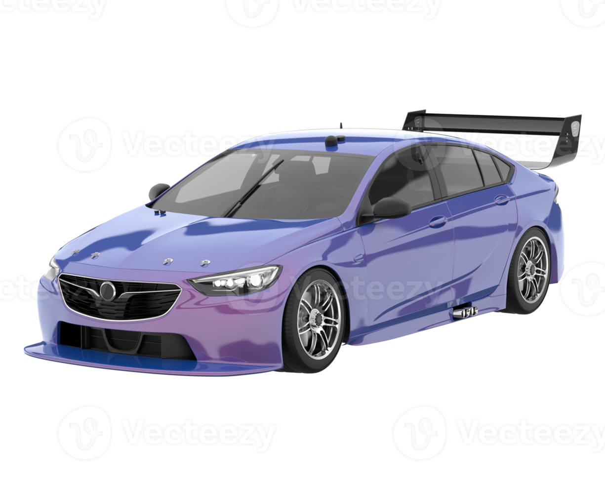 Sport car isolated on transparent background. 3d rendering - illustration png