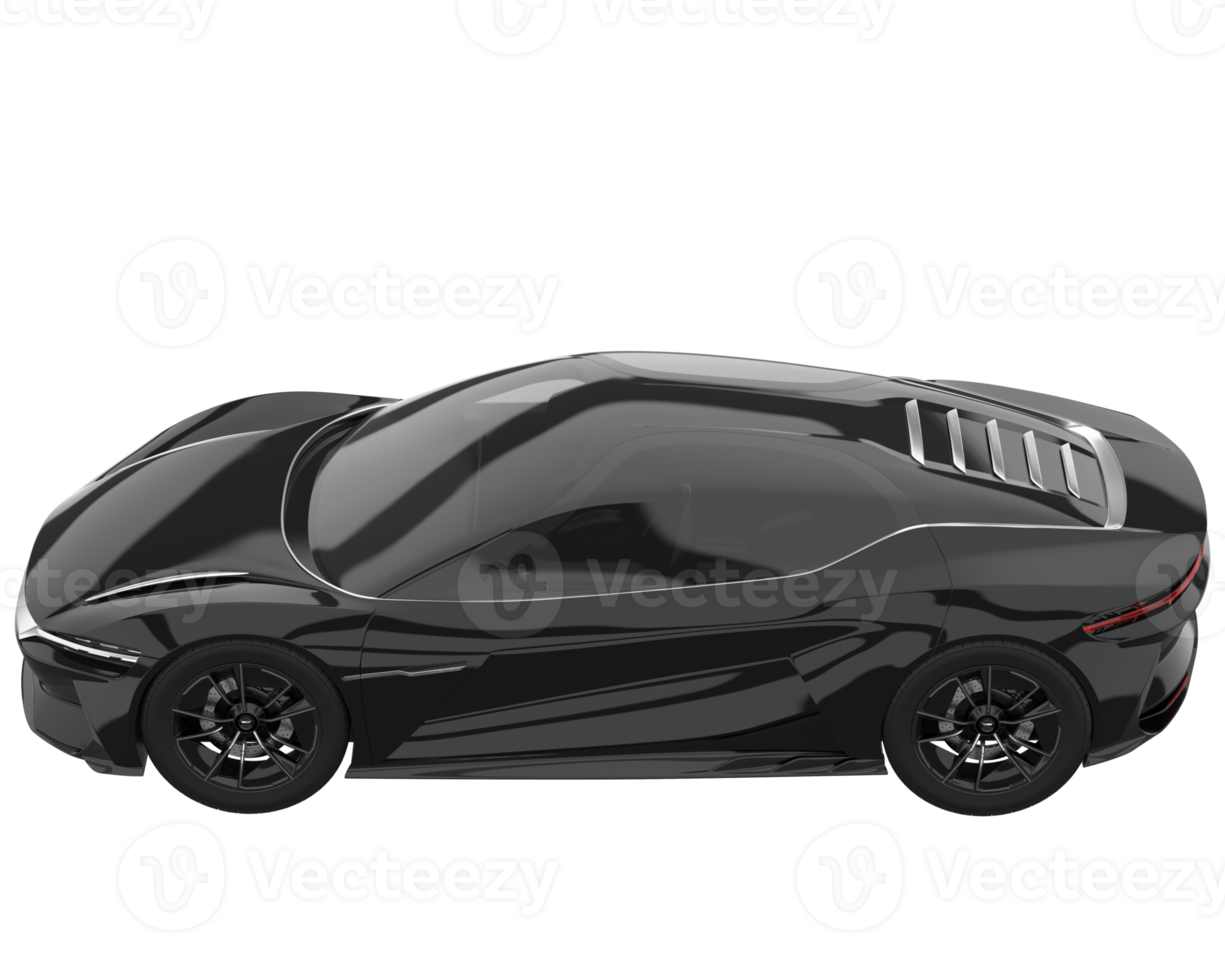 Sport car isolated on transparent background. 3d rendering - illustration png