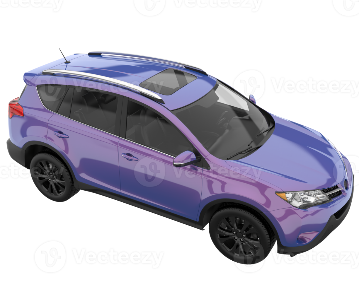 Realistic SUV isolated on transparent background. 3d rendering - illustration png