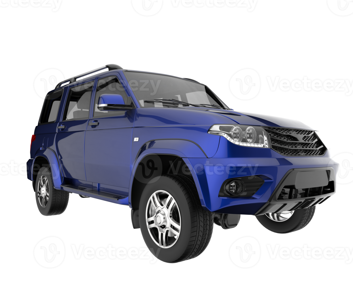 realistisch suv geïsoleerd Aan transparant achtergrond. 3d renderen - illustratie png