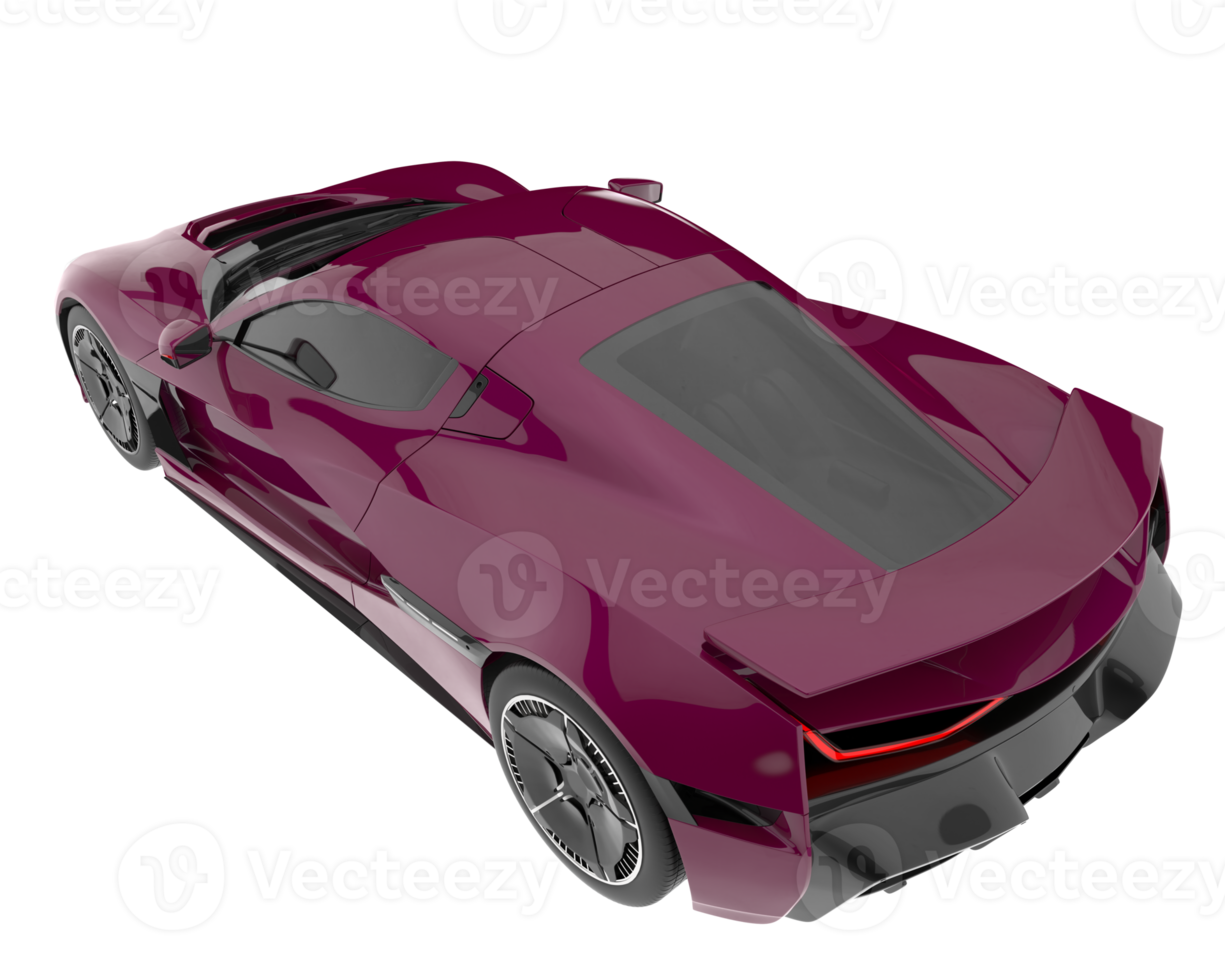 voiture de sport isolée sur fond transparent. rendu 3d - illustration png