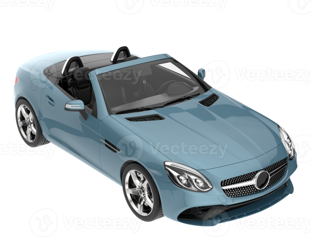 Sport car isolated on transparent background. 3d rendering - illustration png