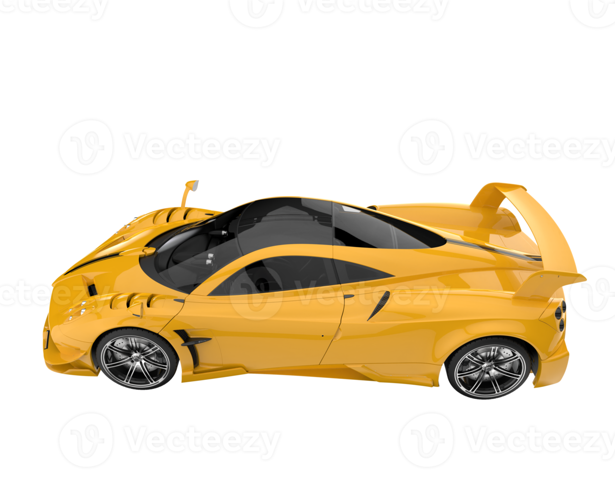 Sport car isolated on transparent background. 3d rendering - illustration png