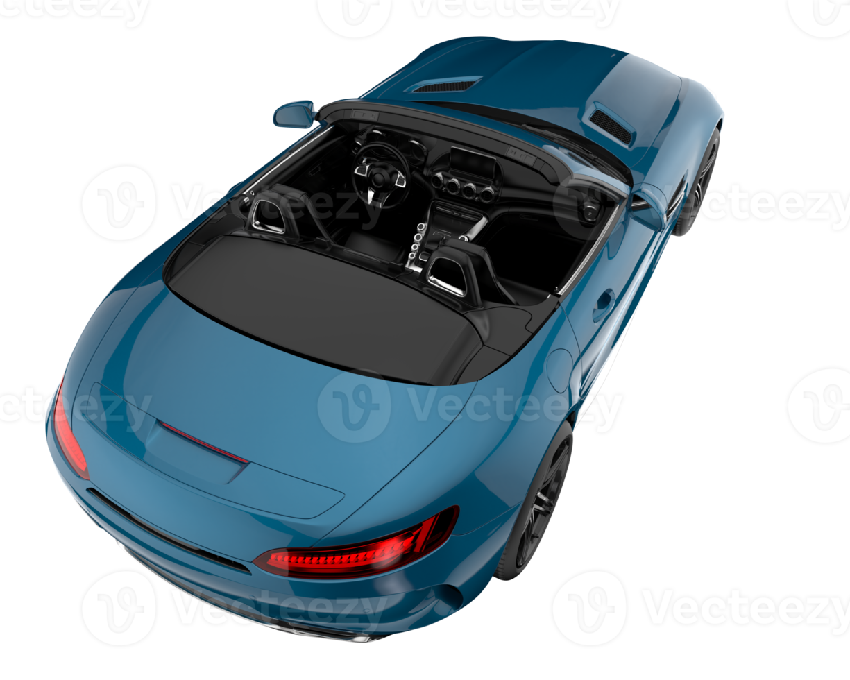 Sport car isolated on transparent background. 3d rendering - illustration png