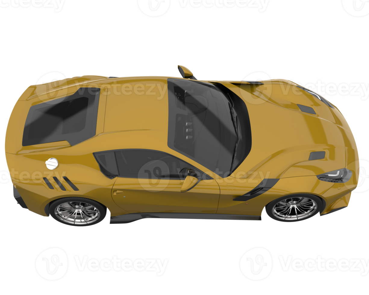 voiture de sport isolée sur fond transparent. rendu 3d - illustration png