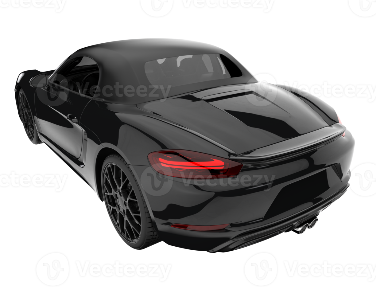 Sport car isolated on transparent background. 3d rendering - illustration png