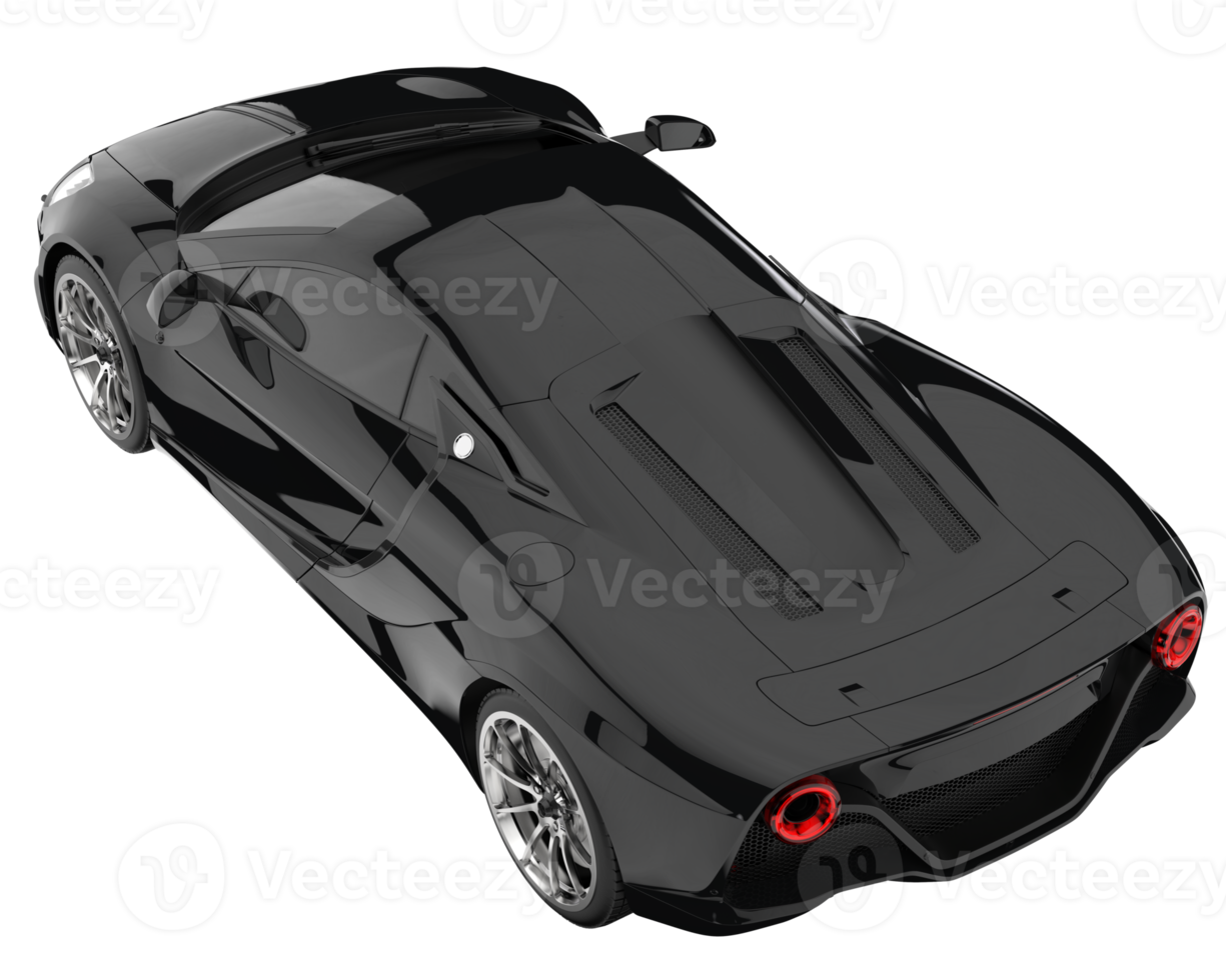 Sport car isolated on transparent background. 3d rendering - illustration png