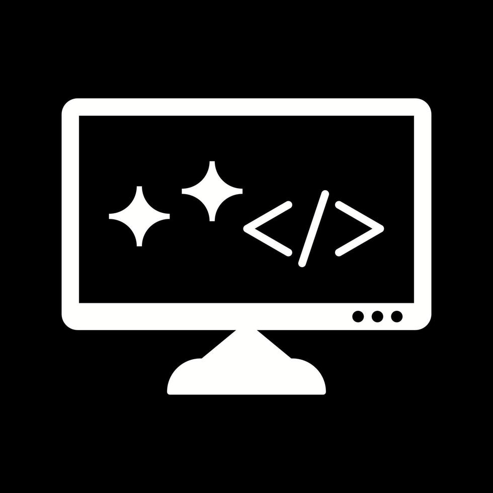 icono de vector de código limpio único