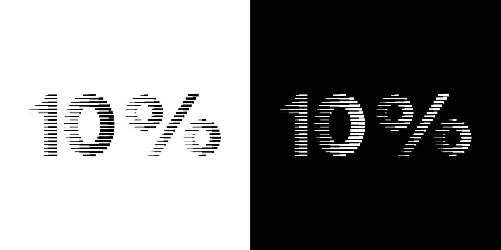 10 percent discount lines vector illustration 19057717 Vector Art at