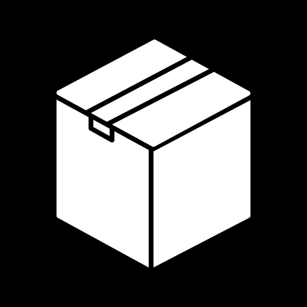 icono de vector de paquete