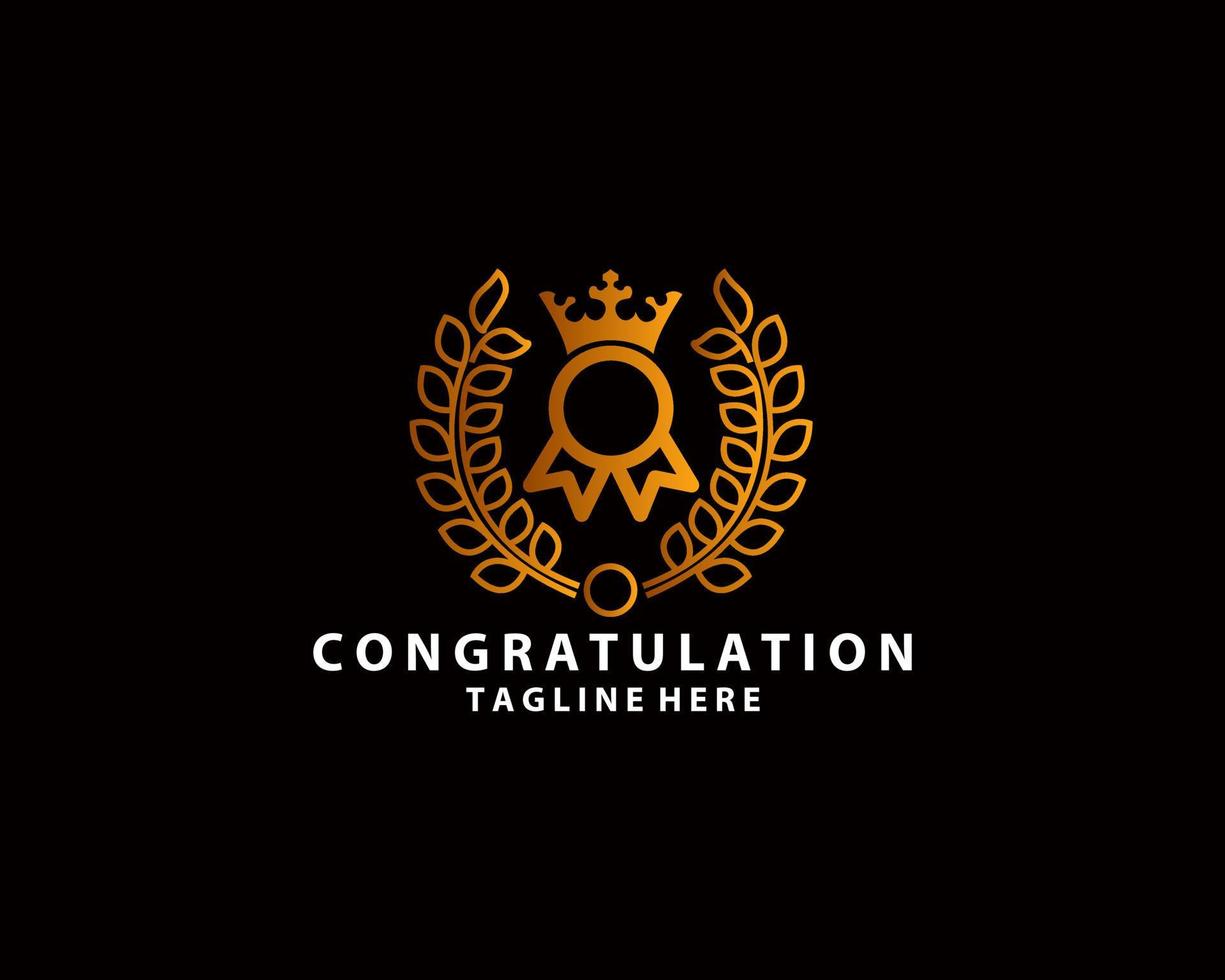 Simply award medal badge with star icon. certificate ui symbol. Stamp premium quality with ribbons pictogram. First place label user interface sign. EPS10 vector. vector