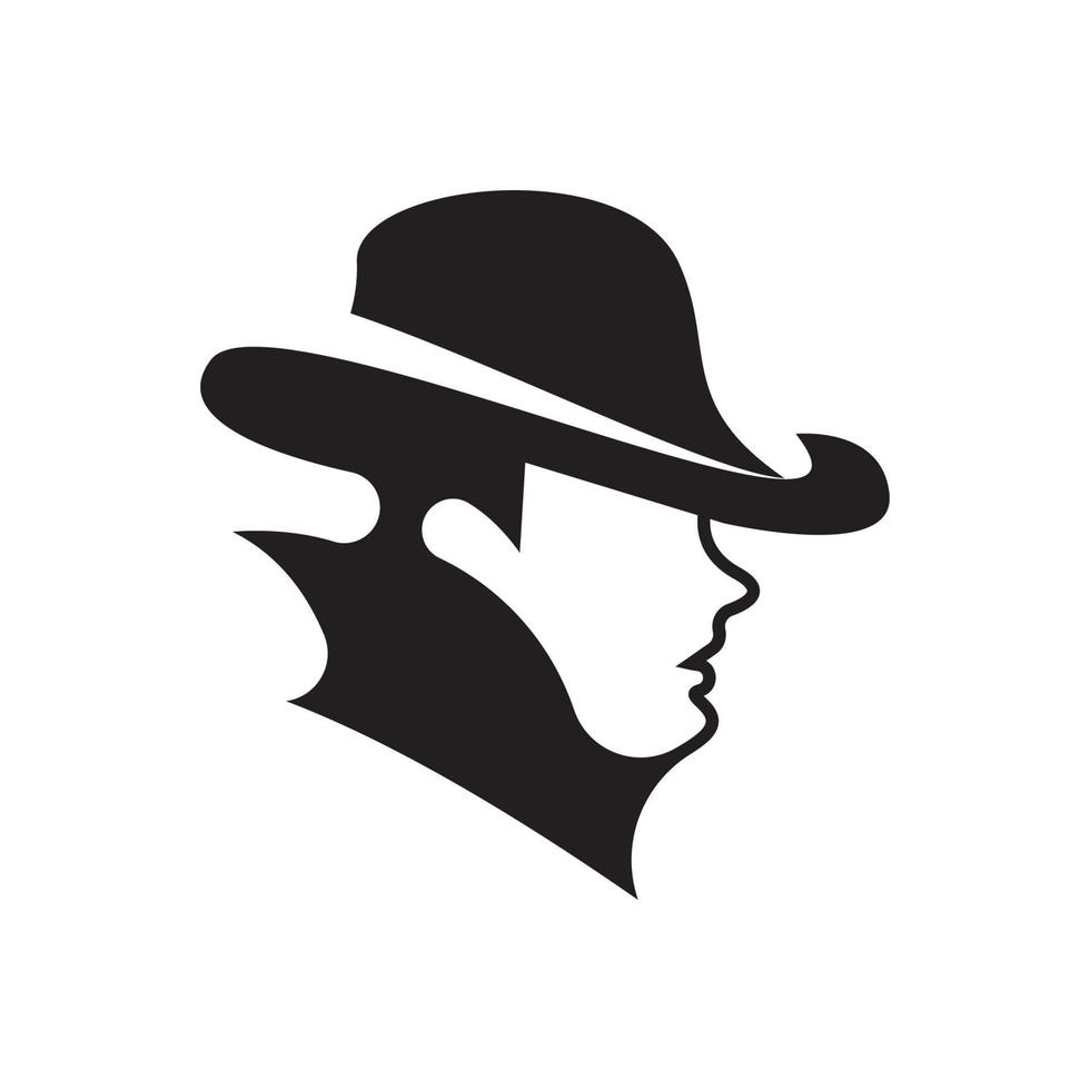 Gentleman icon vector fashion boutique and design symbol