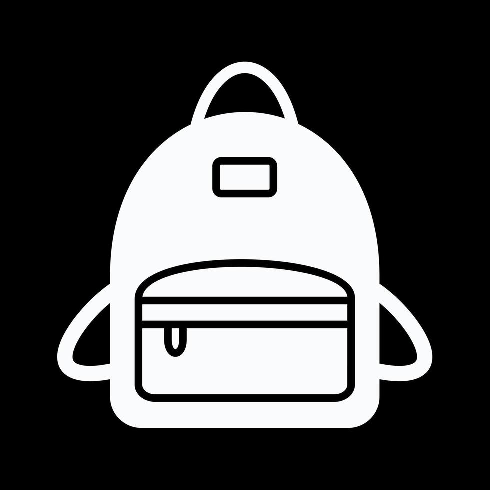 icono de vector de paquete de bolsa