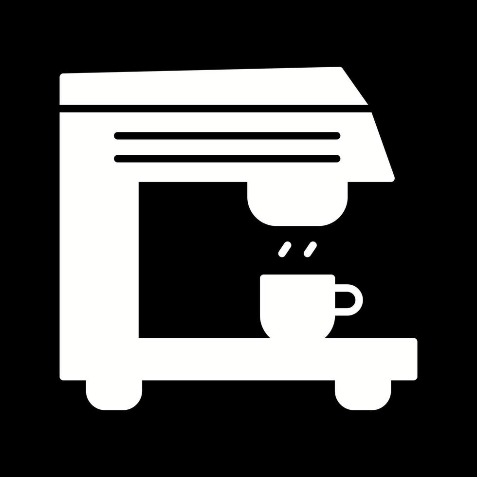 icono de vector de máquina de café