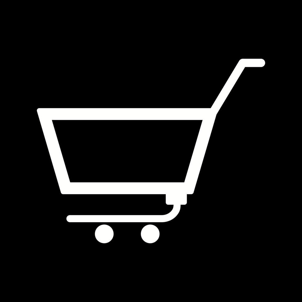 Unique Empty Cart Vector Icon