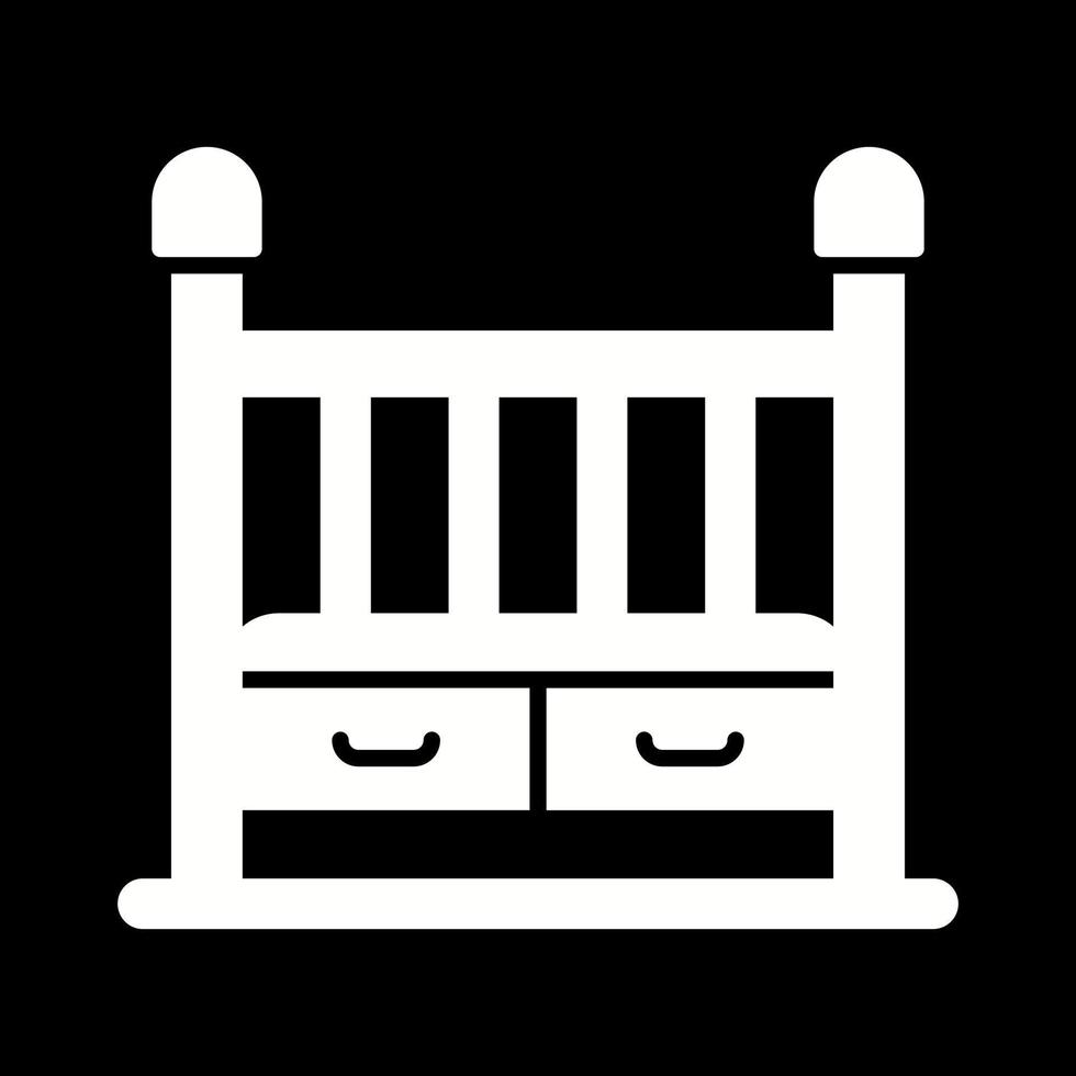 Baby Crib Vector Icon