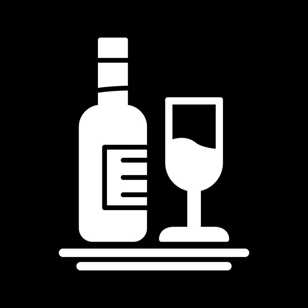 White Wine Vector Icon