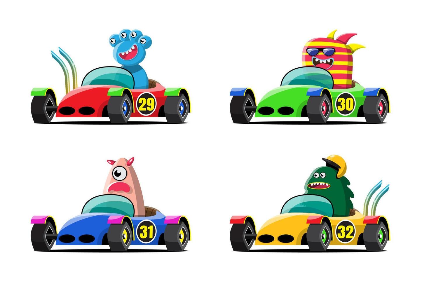 In game competition continue player used high speed car for win in racing game. competition e-sport car racing. vector
