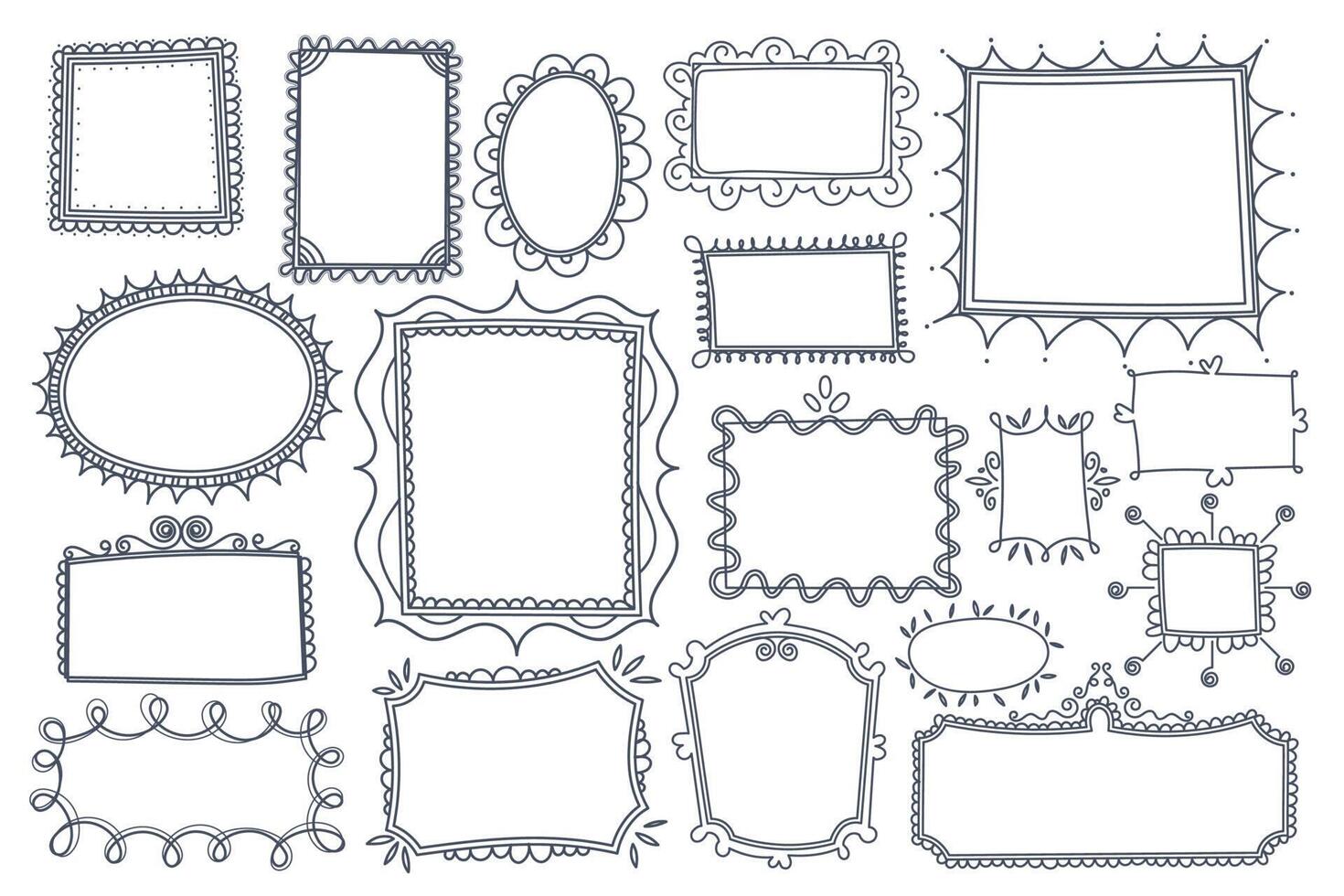 Various styles of text boxes are designed for use in comics and illustrations vector