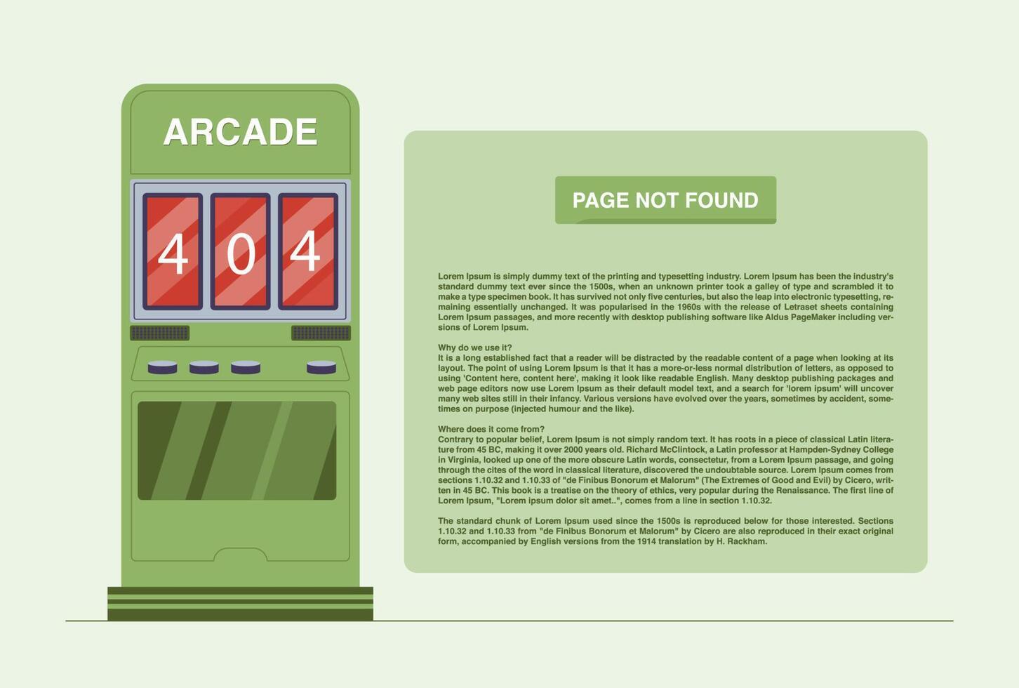 Internet network warning 404 Error Page or File not found for web page. vector