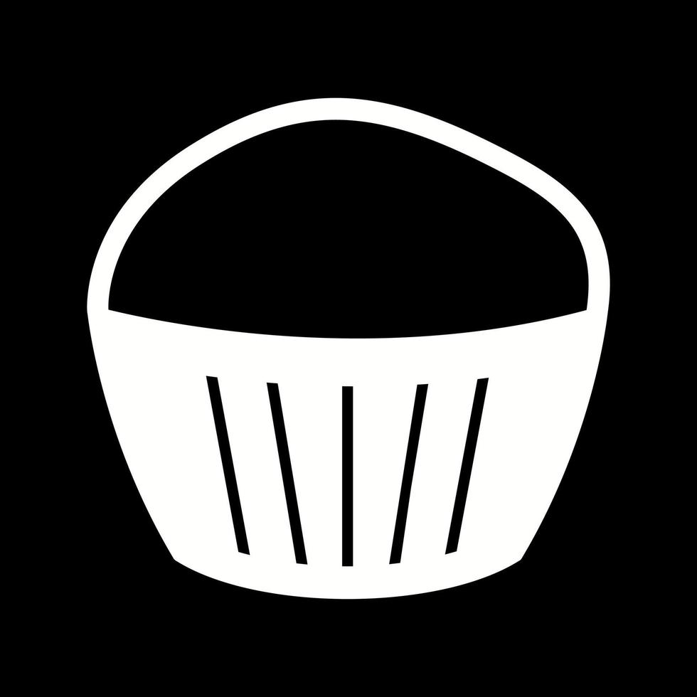 icono de vector de muffin de chocolate