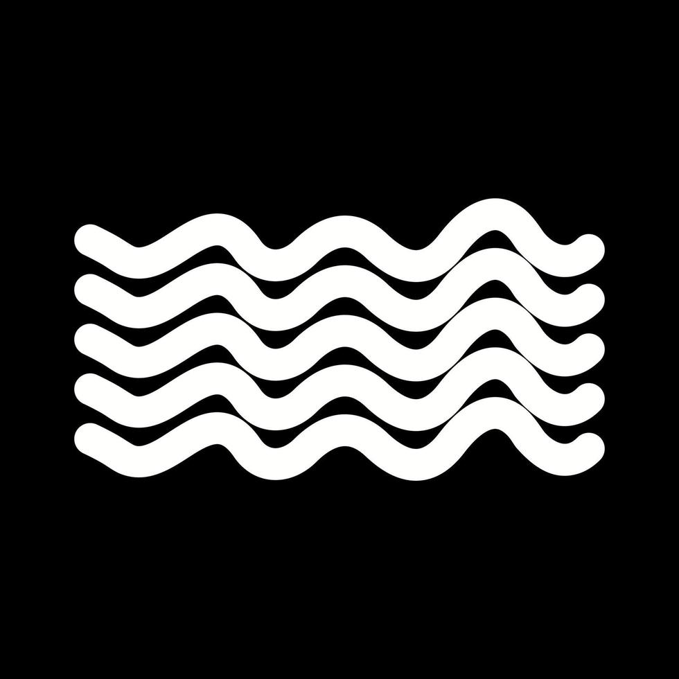 Magnetic Waves Vector Icon