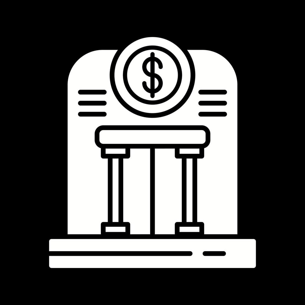 icono de vector de banco