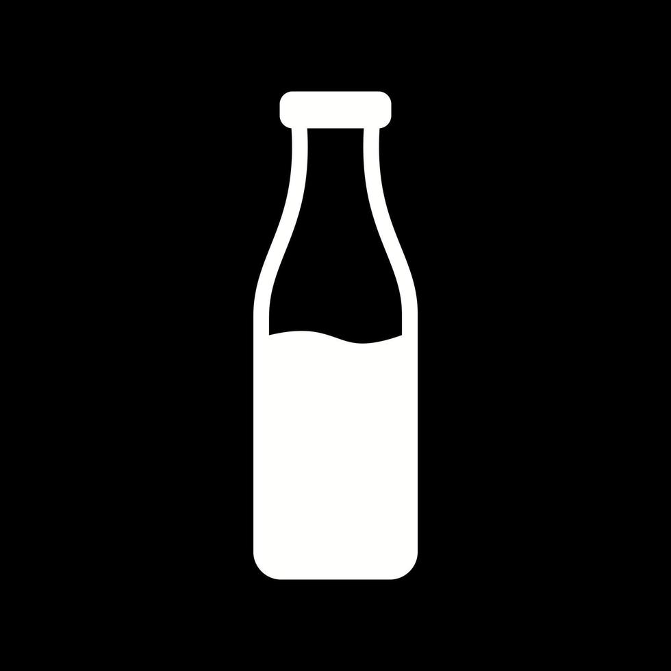 icono de vector de botella de leche