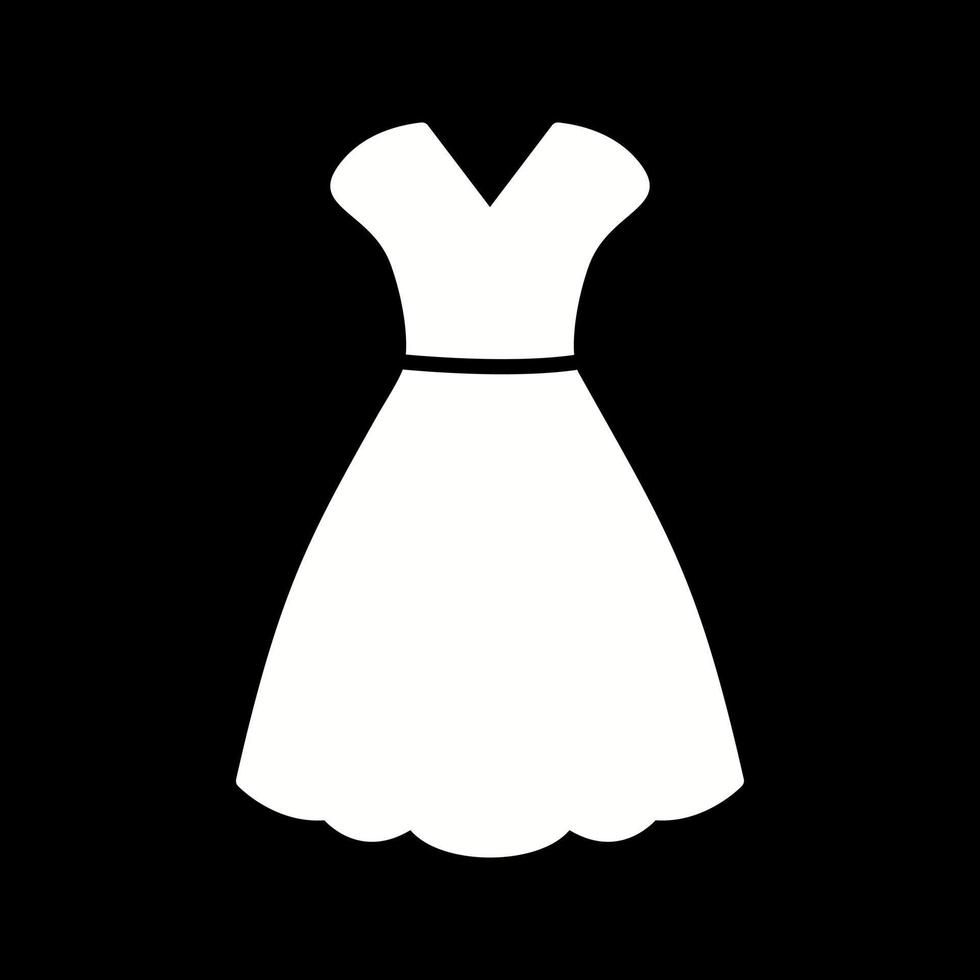 icono de vector de vestido de mujer