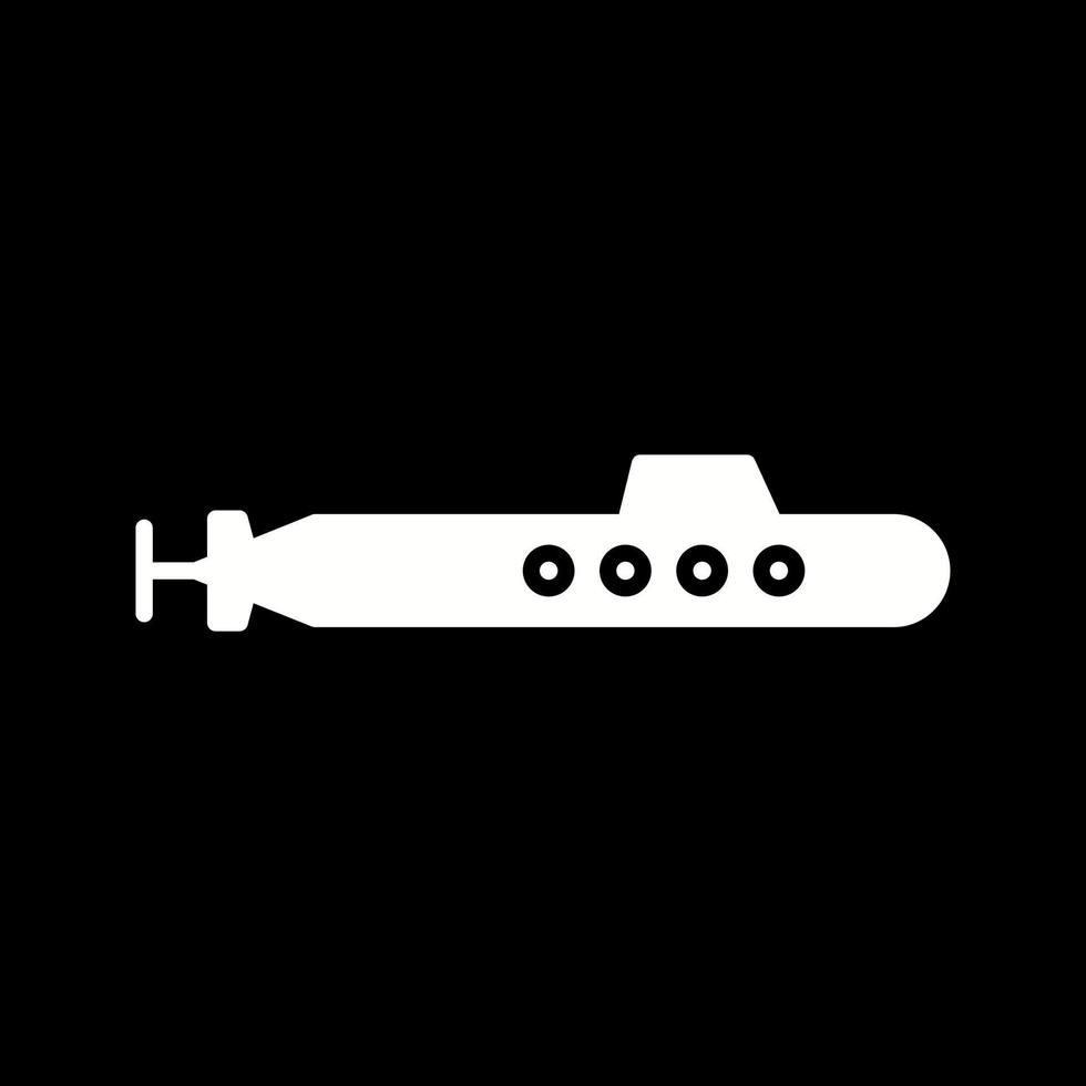 icono de vector submarino